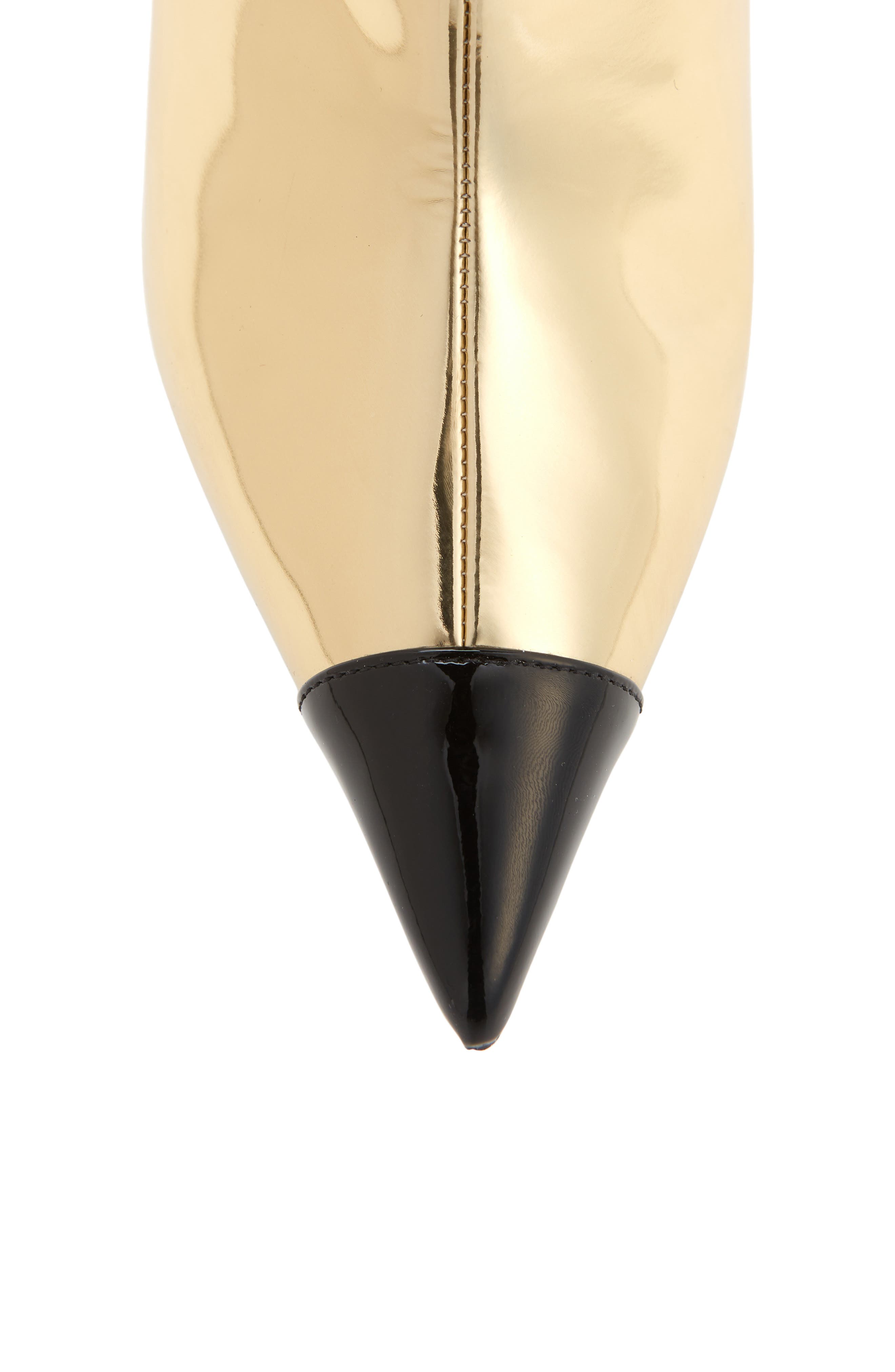 Jimmy Choo Cierra Metallic Leather Bootie Women), Alternate, color, 