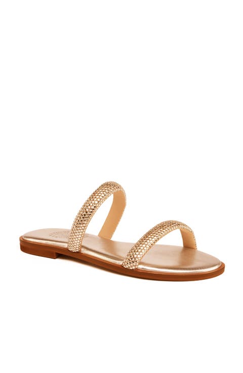 Paros Crystal Slide Sandal