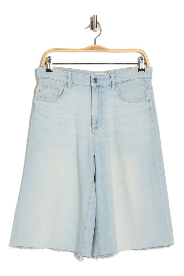 Lucila Denim Bermuda Shorts, Alternate, color, POOLSIDE