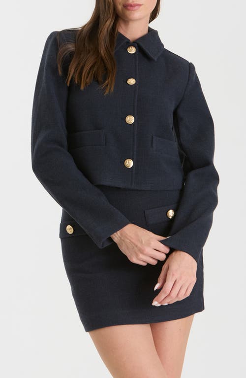 BLU PEPPER BLU PEPPER BUTTON CROP JACKET 