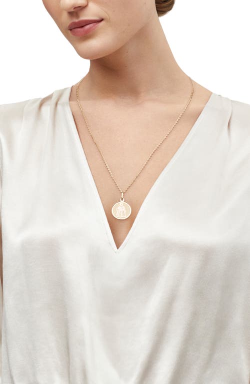 Frankie & Zoe Virgo Pendant Necklace In Gold