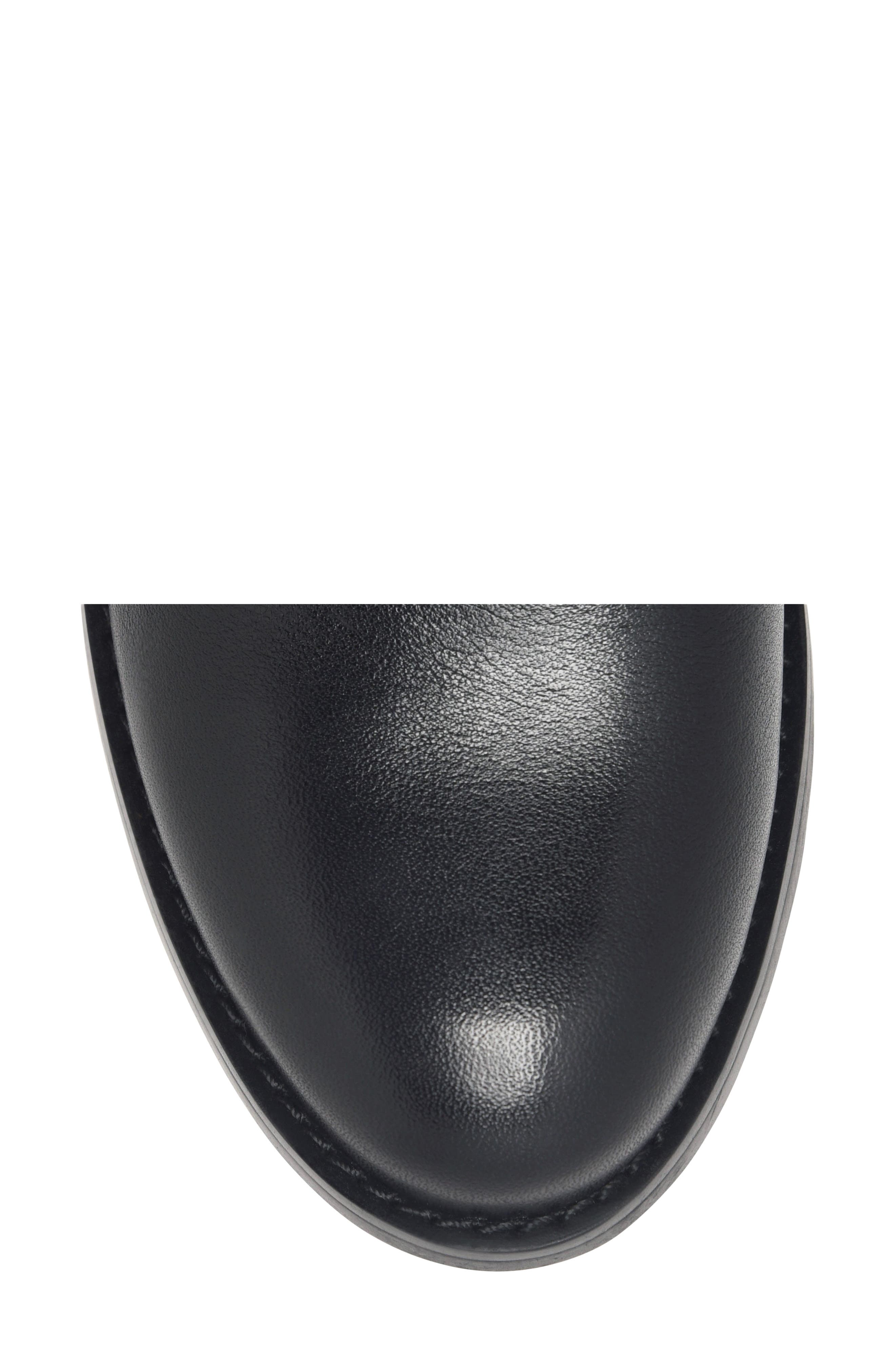 Alessandra Leather Bootie, Alternate, color, BLACK