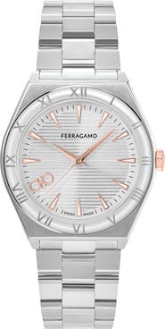 FERRAGAMO Vega Upper East Bracelet Watch, 40mm