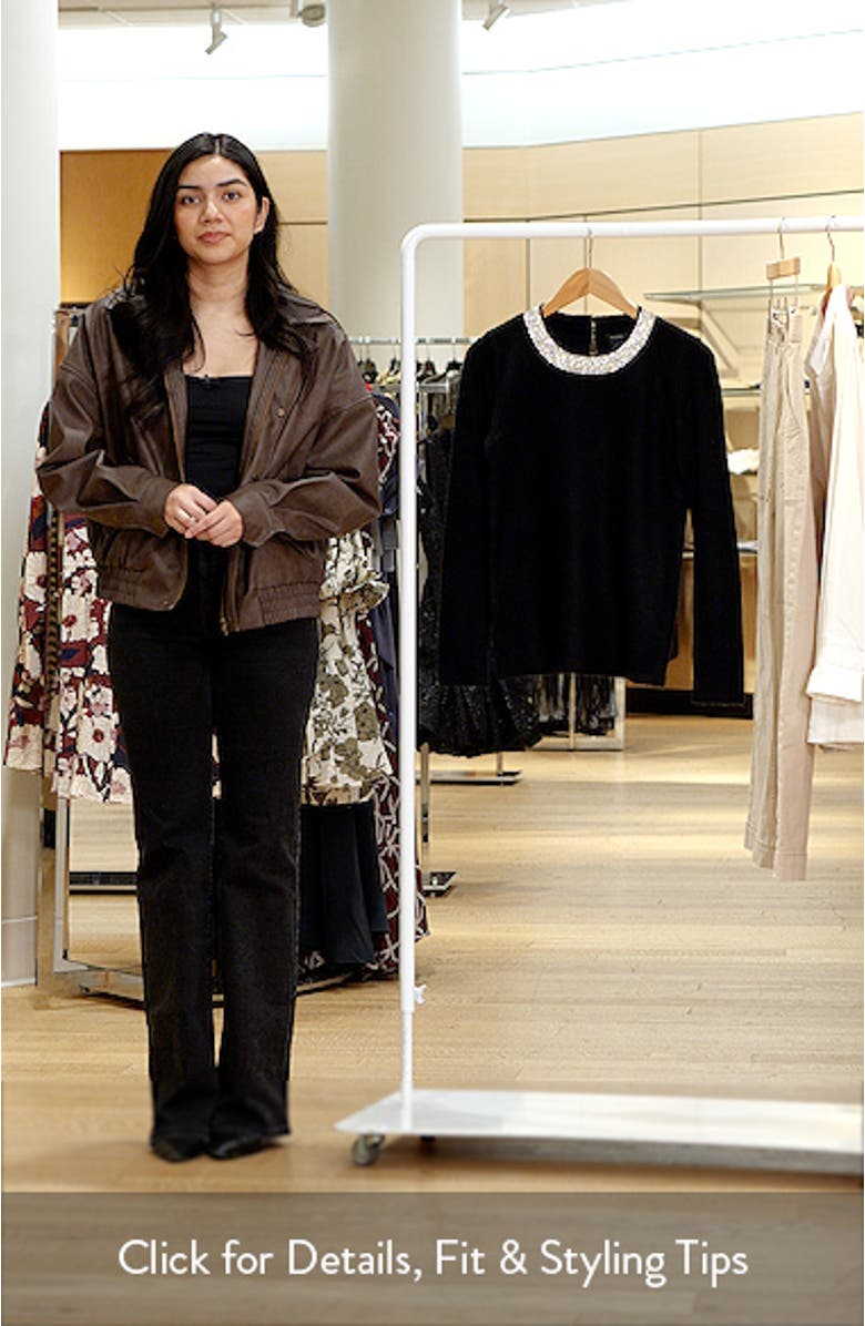 Rhinestone Neck Sweater, sales video thumbnail