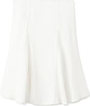 MANGO Godet Cotton Midi Skirt