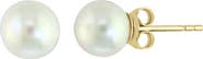 EFFY 14K Yellow Gold 7-8mm Freshwater Pearl Stud Earrings