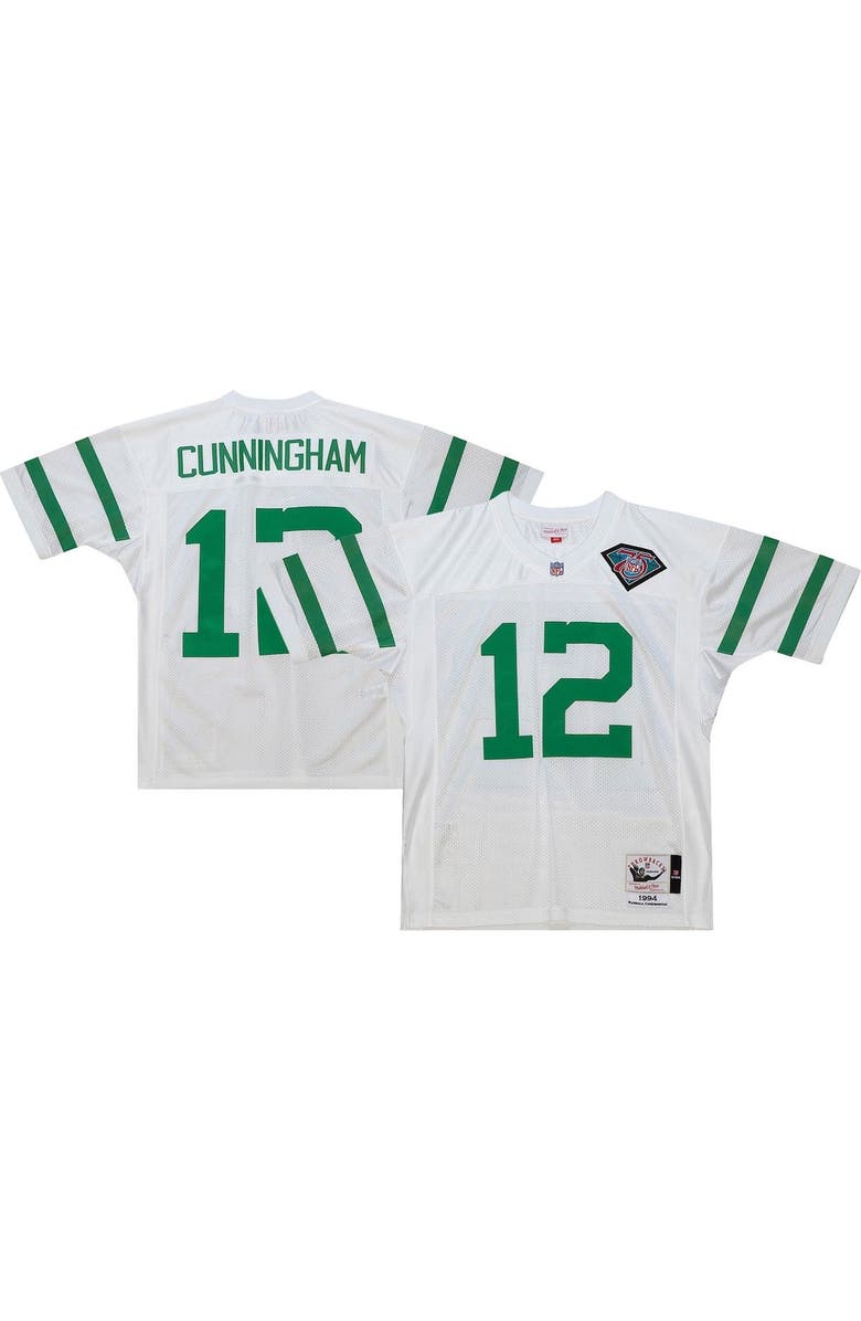 Mitchell & Ness Men's Mitchell & Ness Randall Cunningham White Philadelphia Eagles 1994 Authentic Throwback Retired Player Jersey, Main, color, White