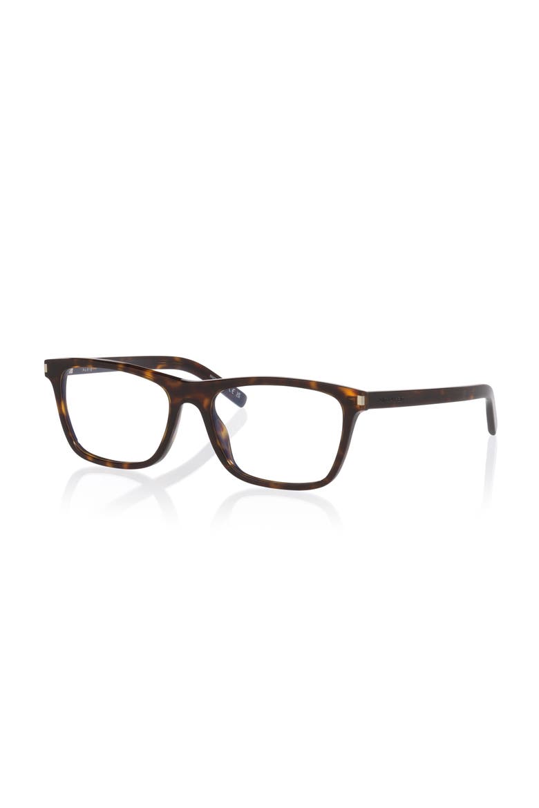 58mm Rectangle optical glasses, Main, color, Tortoise