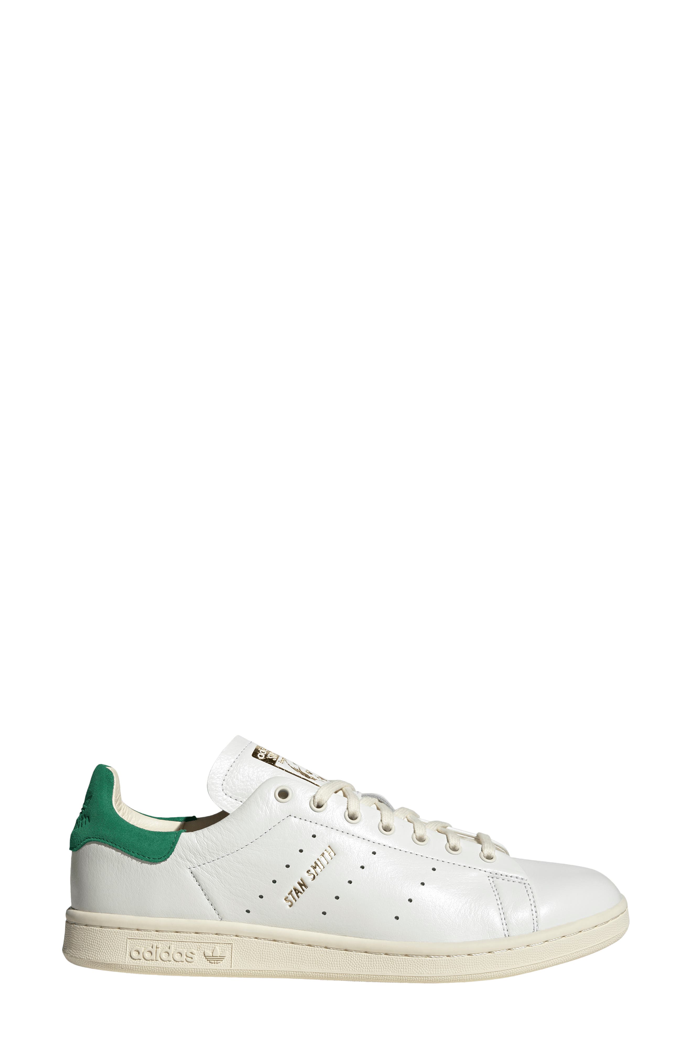 adidas Gender Inclusive Stan Smith Lux Sneaker, Alternate, color, Cloud White/Cream White/Green