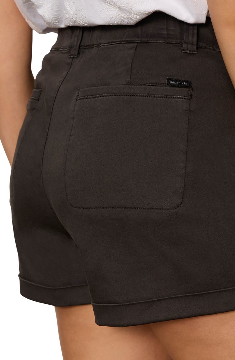 Sanctuary Wander On Twill Utility Shorts, Alternate, color, Obsidian Black