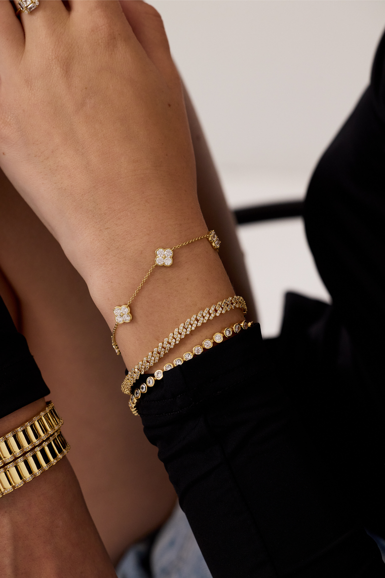 Billions Bracelet, Alternate, color, Gold