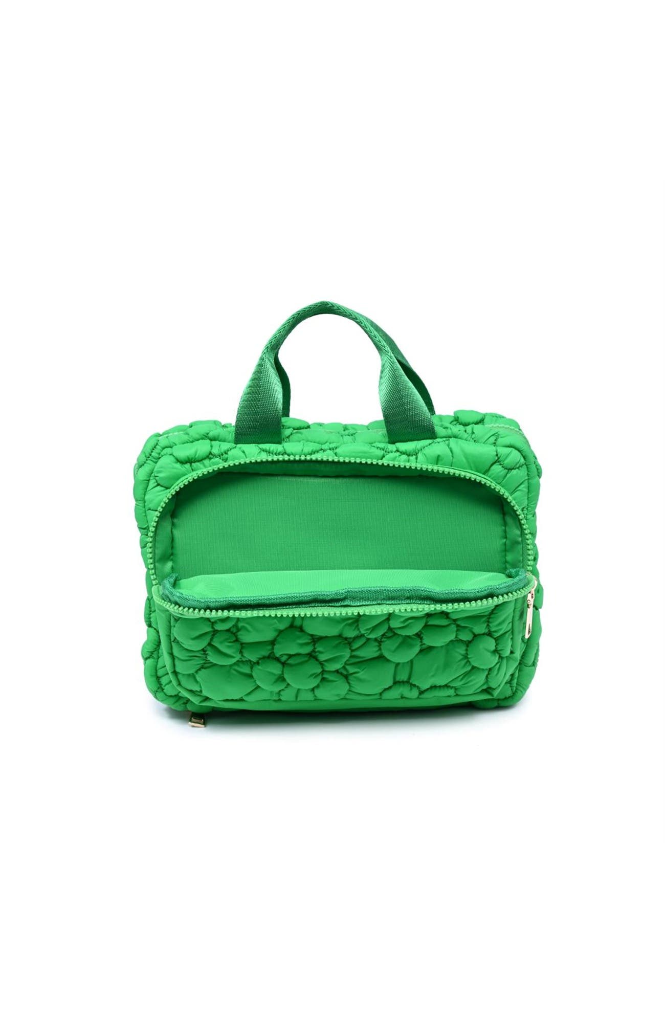 Petal Plush - Nylon Travel Organizer, Alternate, color, Kelly Green