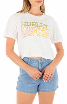 Surf Days Boxy Cotton Crop T-Shirt