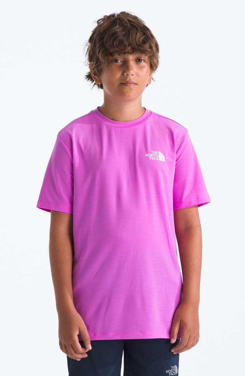 The North Face Kids' Teen Adventure Wildflower Mountain Logo Graphic T-Shirt, Alternate, color, 