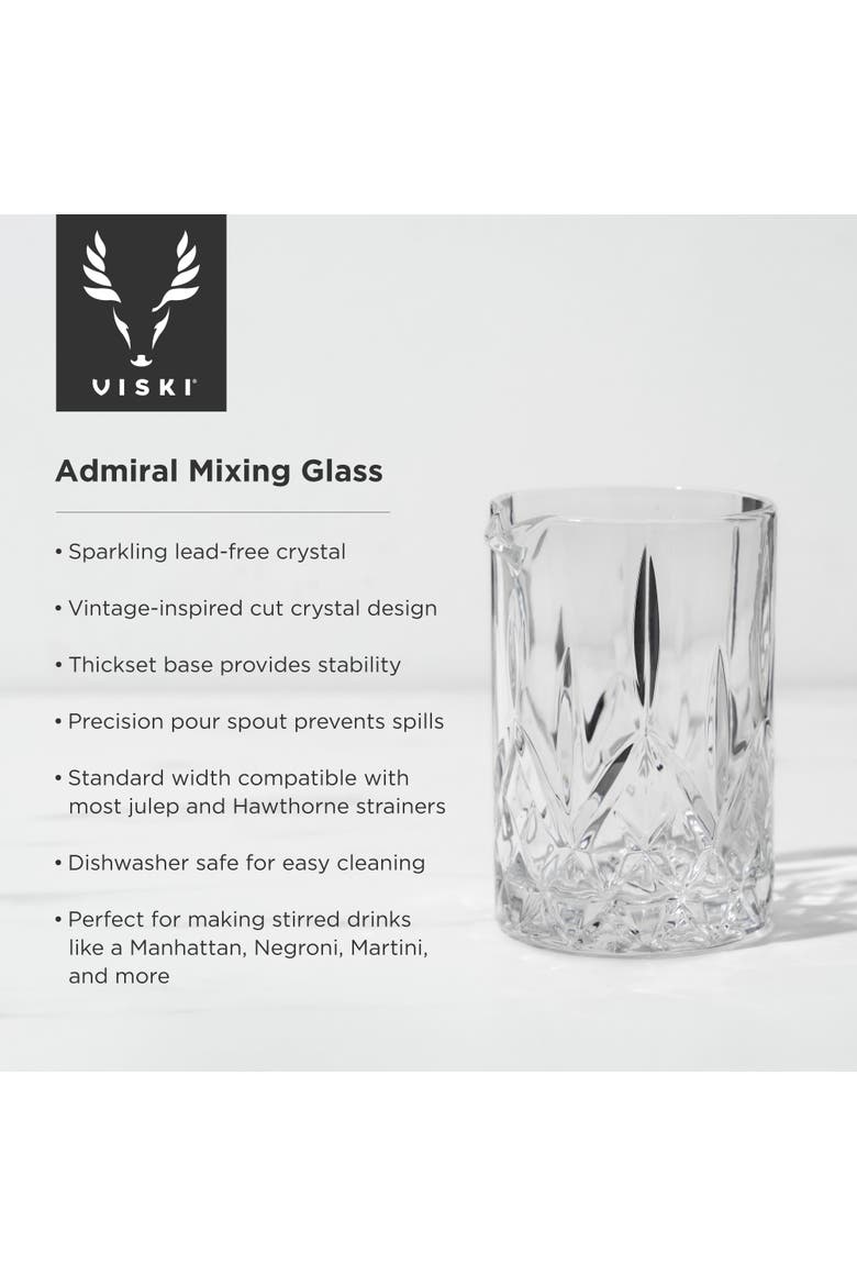 Admiral Crystal Mixing Glass, Alternate, color, Clear