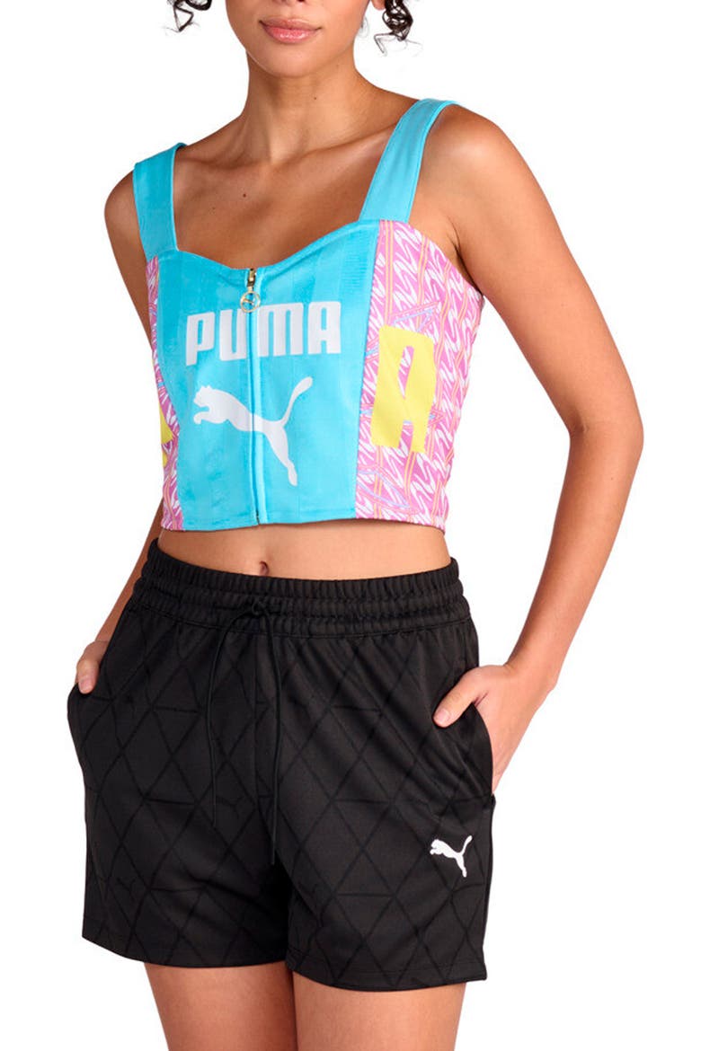 Future Archive Corset Top, Main, color, VIBRANT BLUE