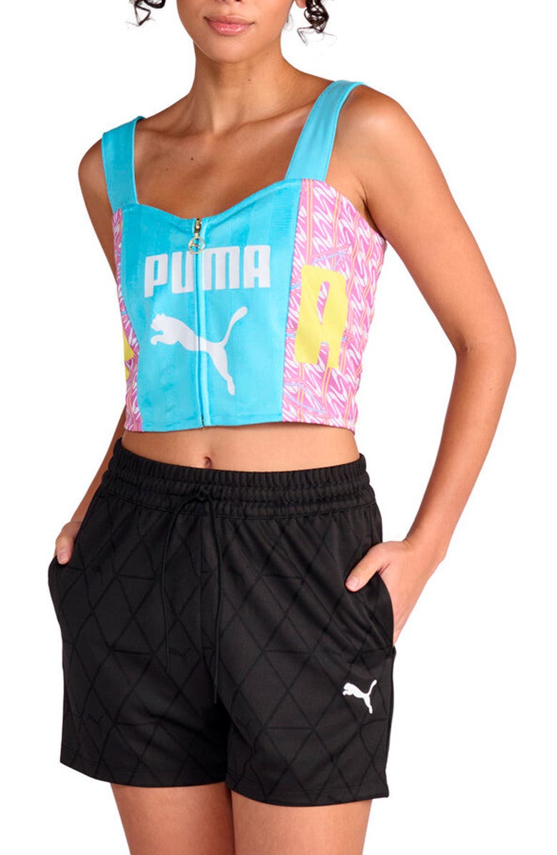 PUMA Future Archive Corset Top, Main, color, Vibrant Blue