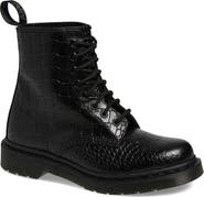 Dr. Martens 1460 Croc Embossed Combat Boot