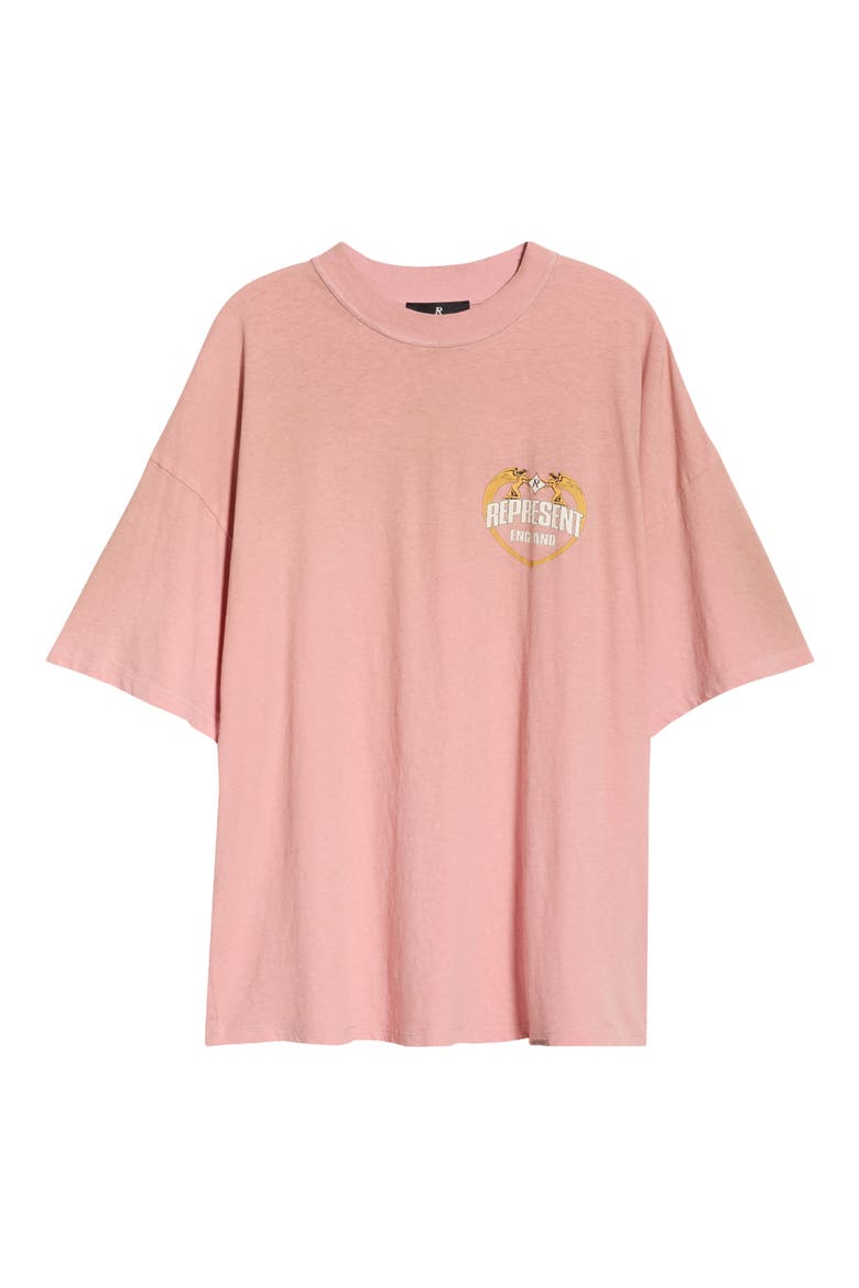 Angel Border Graphic T-Shirt, Alternate, color, QUARTZ