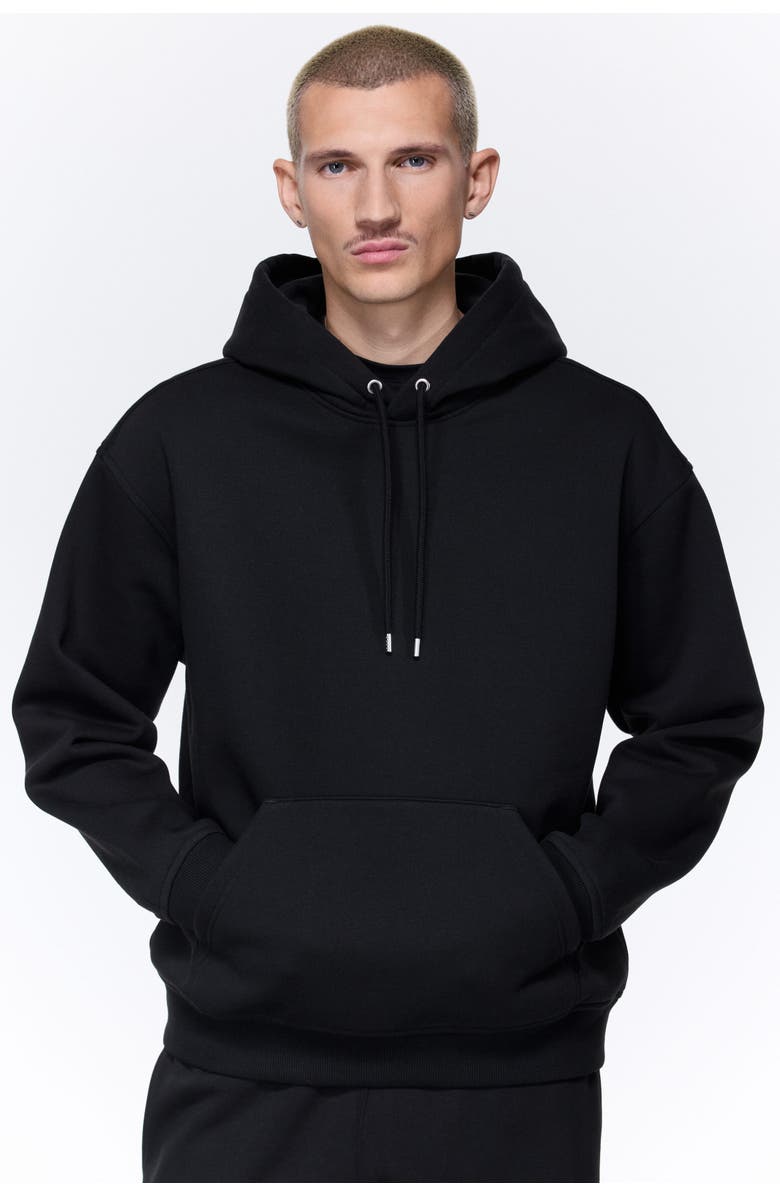 H&M Loose Fit Hoodie, Alternate, color, Black