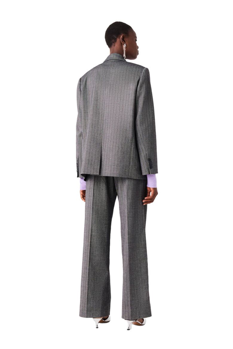 Rhinestone suit jacket, Alternate, color, Grey