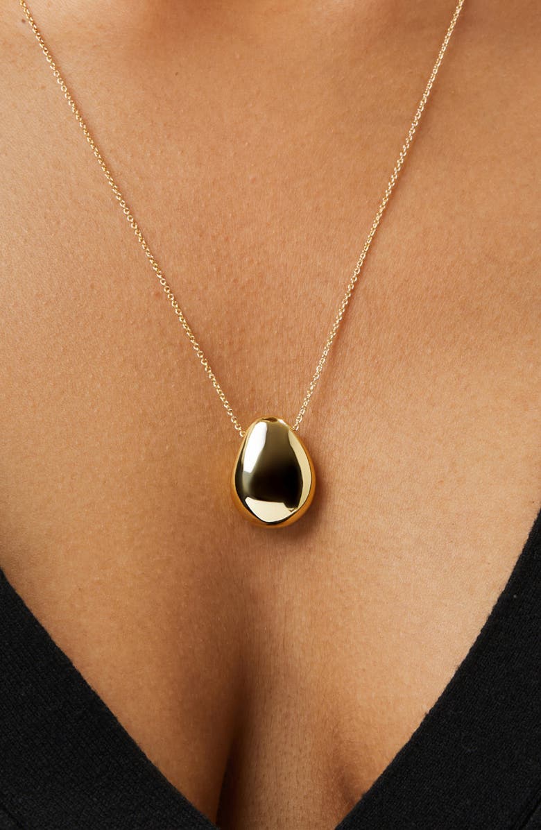 Ana Luisa Pebble Pendant Necklace, Alternate, color, Gold