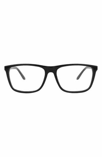 McQueen 56mm Rectangular Optical Glasses