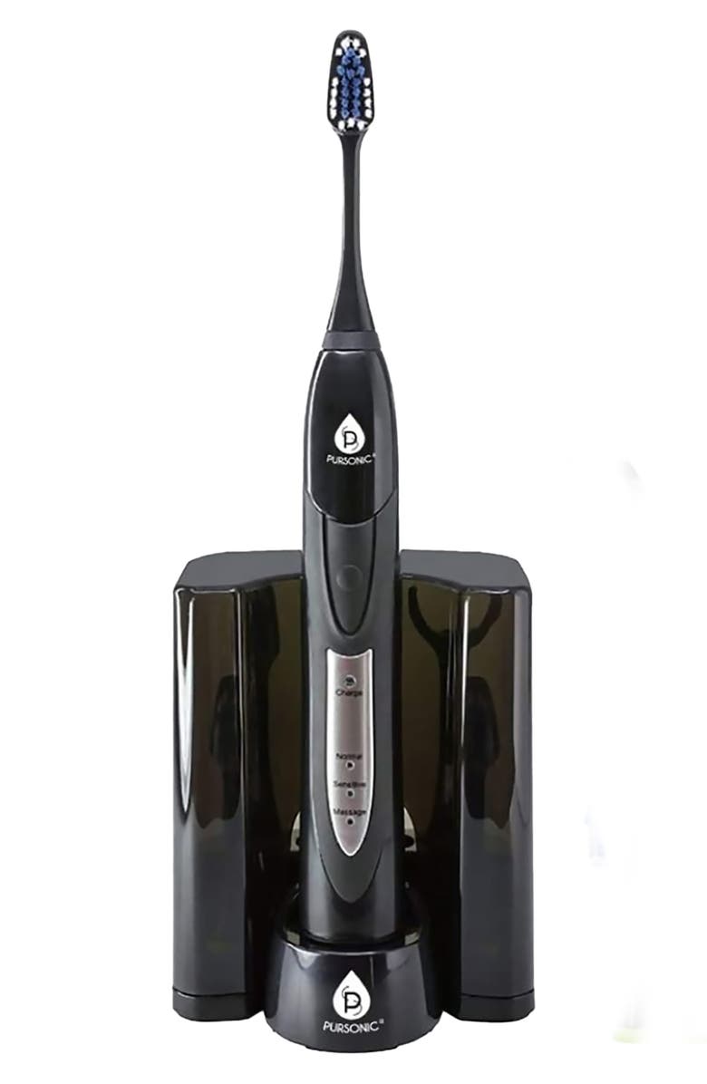 PURSONIC S520 Sonic Rechargeable Toothbrush, Alternate, color, Black