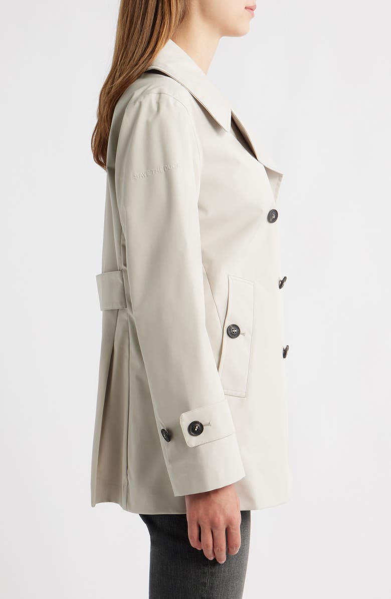 Save The Duck Sofi Waterproof Trench Coat, Alternate, color, 