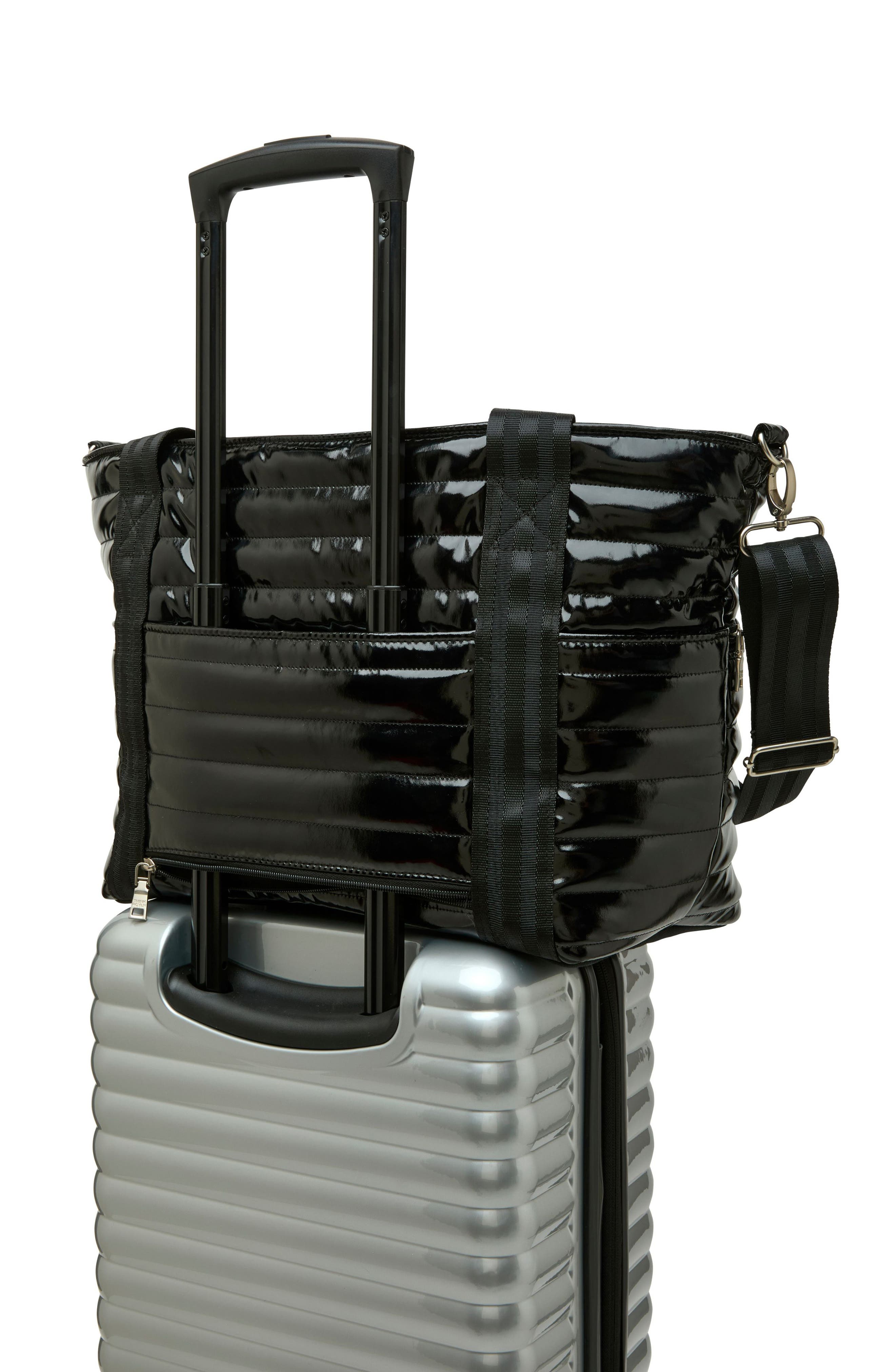 Jetset Wingman Tote, Alternate, color, BLACK PATENT