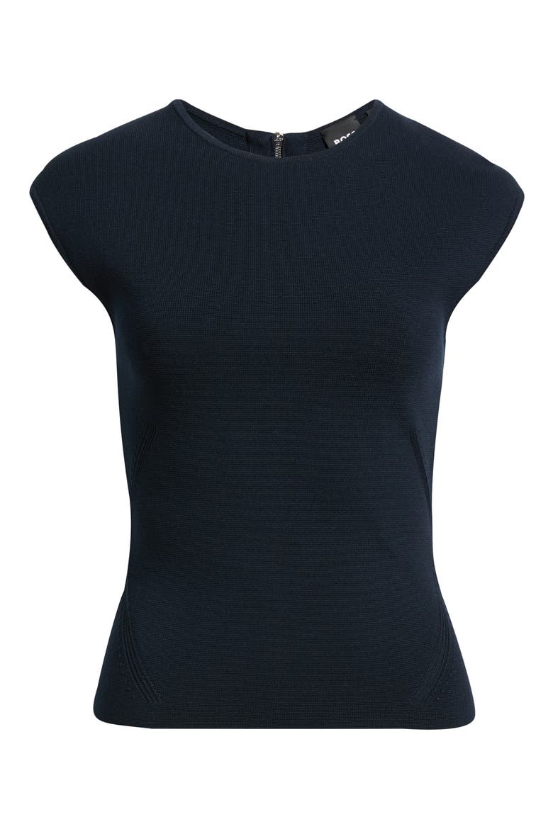 Farmera Zip Back Top, Alternate, color, DK BU