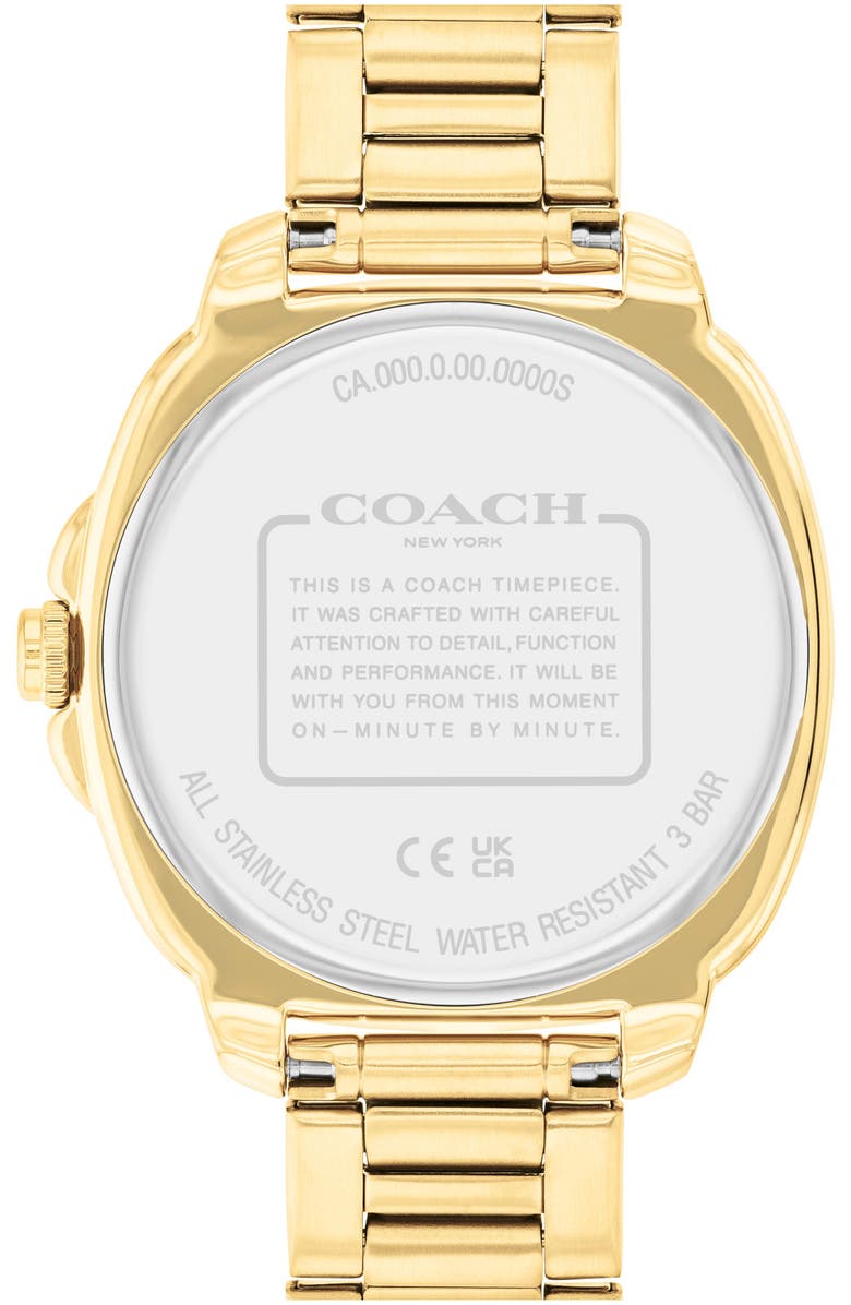 COACH Kitt Bracelet Watch, 38mm, Alternate, color, Black