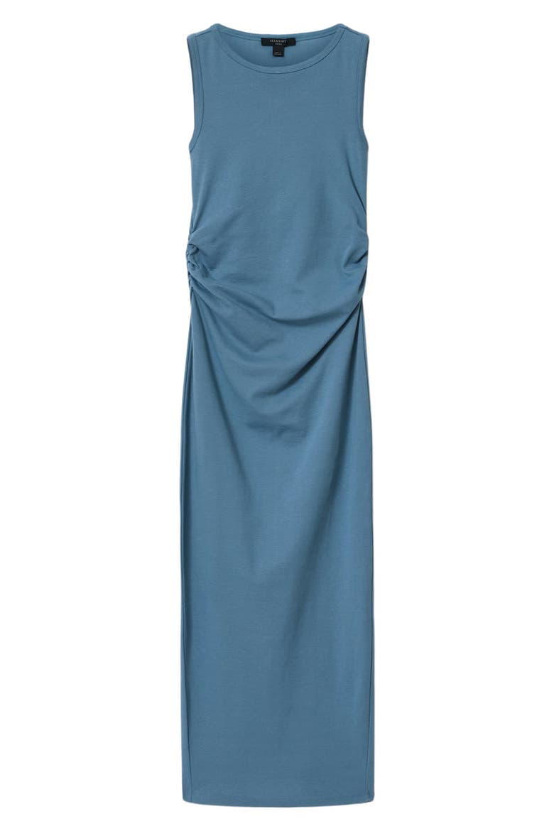 Katarina Ruched Side Maxi Dress, Alternate, color, CAPTAIN BLUE