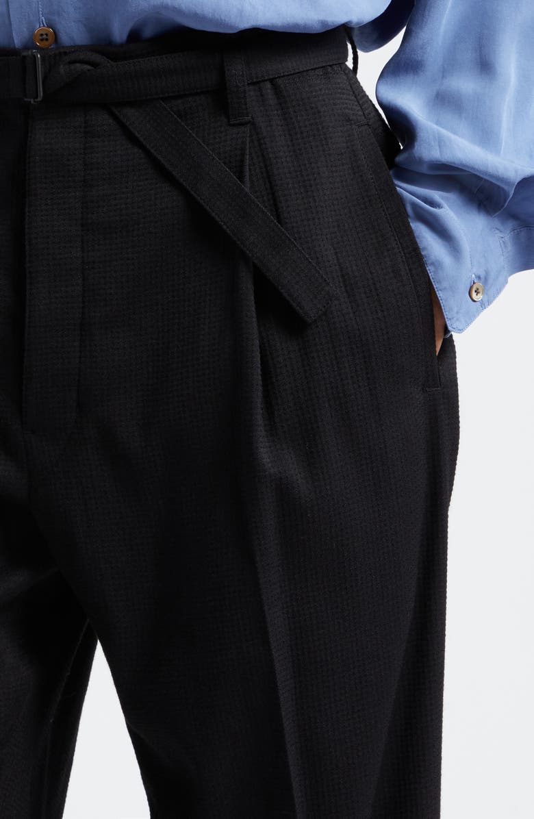 Lemaire Easy Belted Pleated Pants, Alternate, color, 