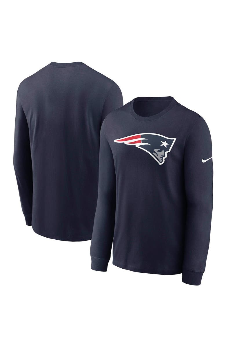 Nike Men's Nike Navy New England Patriots Primary Logo Long Sleeve T-Shirt, Main, color, 