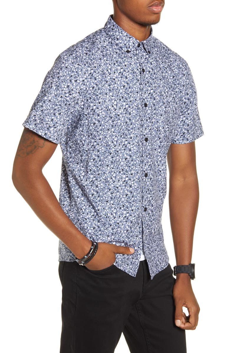 BP. x Alex Costa Short Sleeve Button Down Shirt, Alternate, color, 