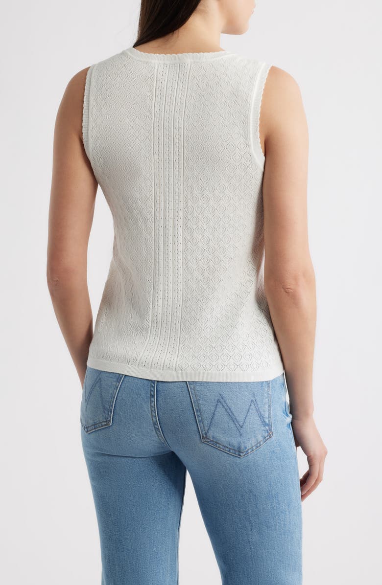 Elie Tahari The Steele Sweater Tank, Alternate, color, Ivory
