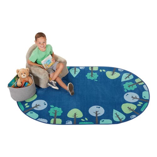 Kaplan Early Learning Company Tranquil Trees Carpets In Blue