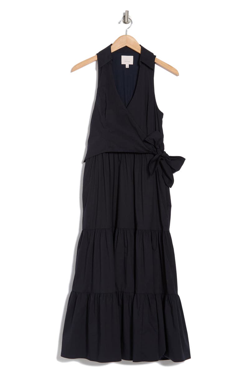 Cinq à Sept Vaani Sleeveless Faux Wrap Dress, Alternate, color, 