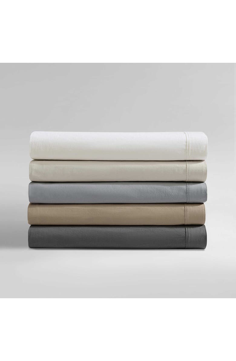 Calvin Klein 200 Thread Count Cotton Percale Sheet Set, Alternate, color, Graphite
