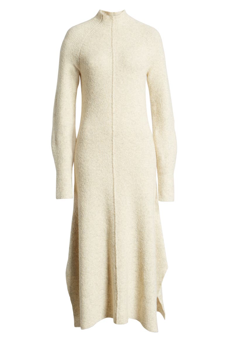 Mock Neck Maxi Sweater Dress (Nordstrom Exclusive), Alternate, color, BEIGE OATMEAL HEATHER
