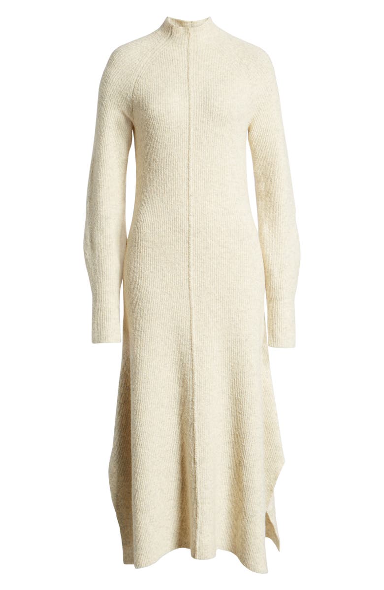 Something Navy Mock Neck Maxi Sweater Dress, Alternate, color, 