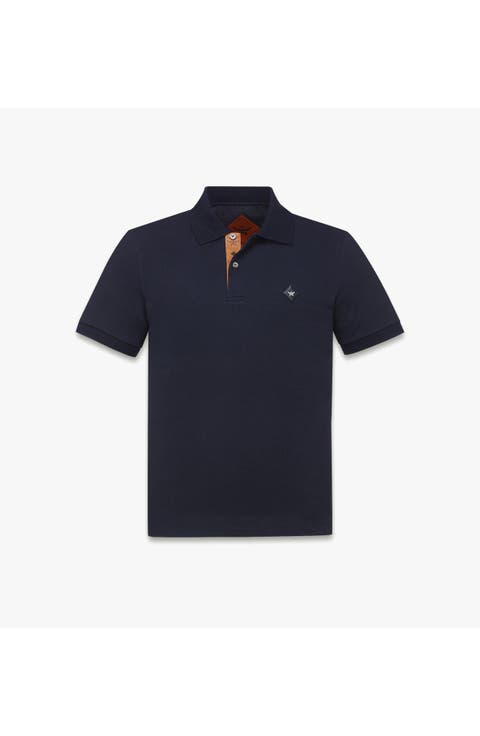 Diamond Patch Piqué Polo