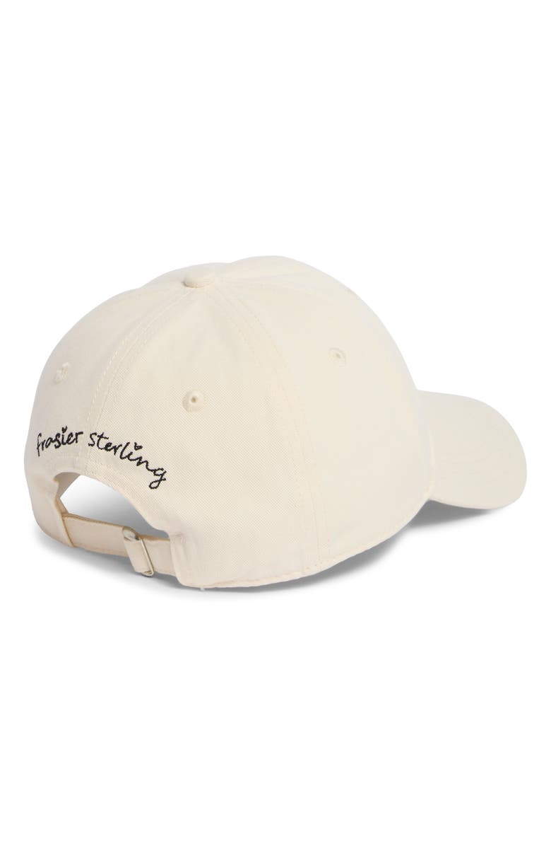 FRASIER STERLING Embroidered Montauk Baseball Cap, Alternate, color, Cream