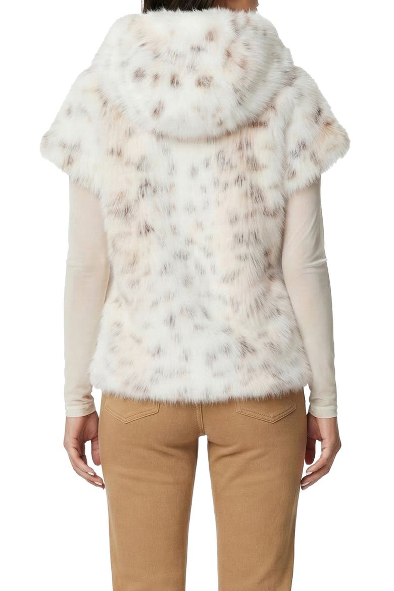 Fur-Free Lynx (Faux Fur) Reversible Hooded Vest, Alternate, color, LYX/BLACK