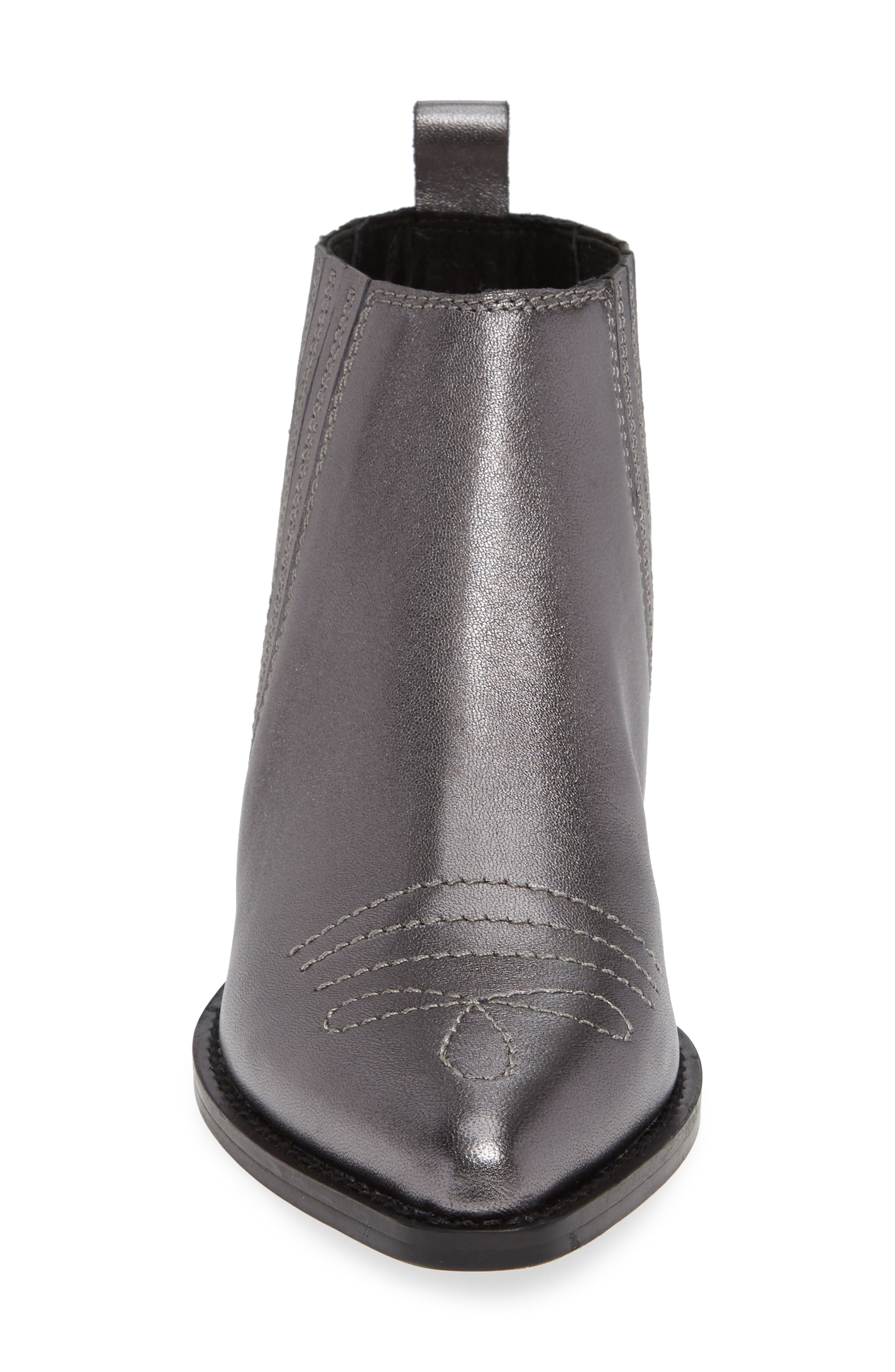 Texas Bootie, Alternate, color, GUNMETAL LEATHER
