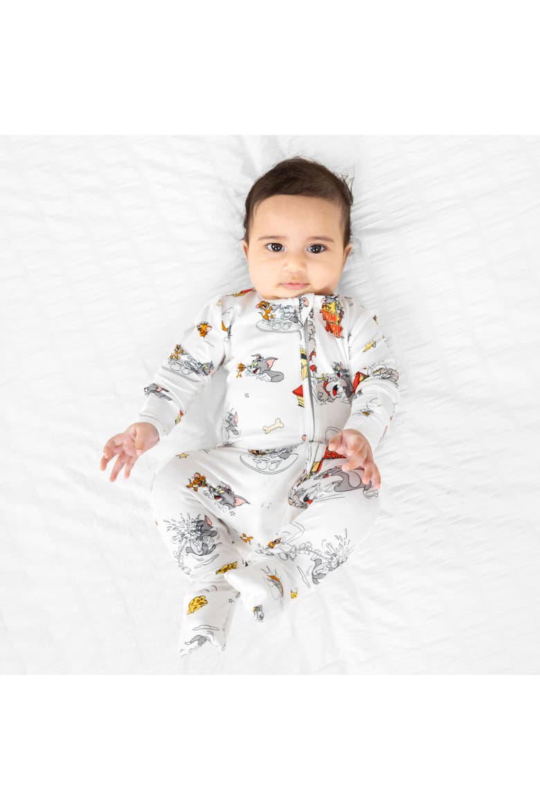 Baby Tom & Jerry Classic Convertible Footie, Alternate, color, Tom & Jerry: Classic