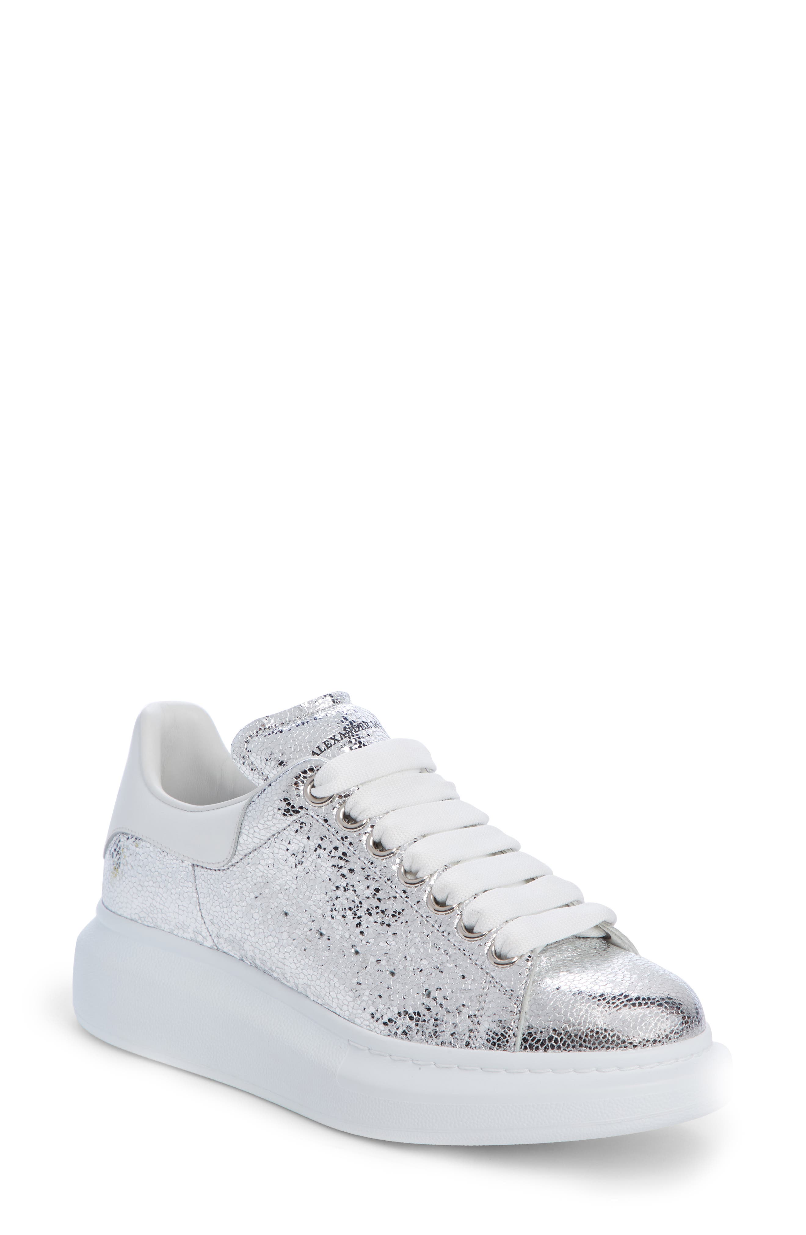 Oversized Sneaker, Main, color, SILVER/ WHITE