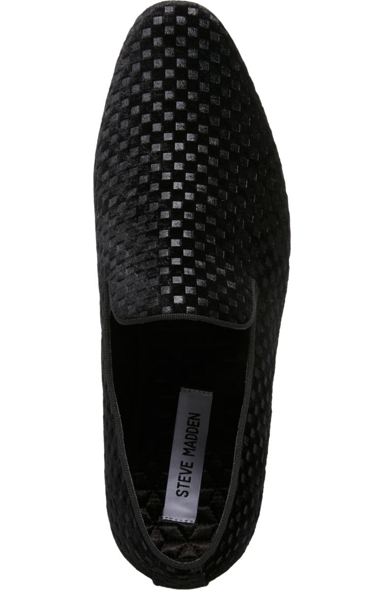 Steve Madden Lifted Smoking Slipper, Alternate, color, Black Vel