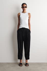 COS Pleated Twill Balloon Trousers